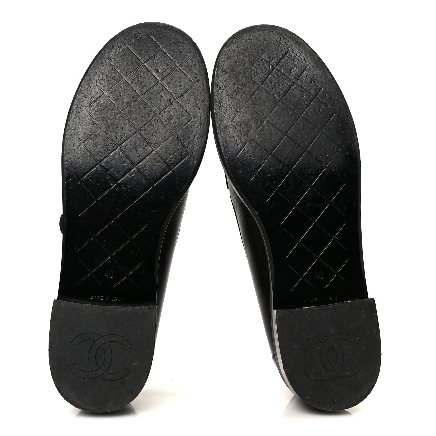 Chanel Calfskin CC Turnlock Moccasins 40 Black 6 of 11