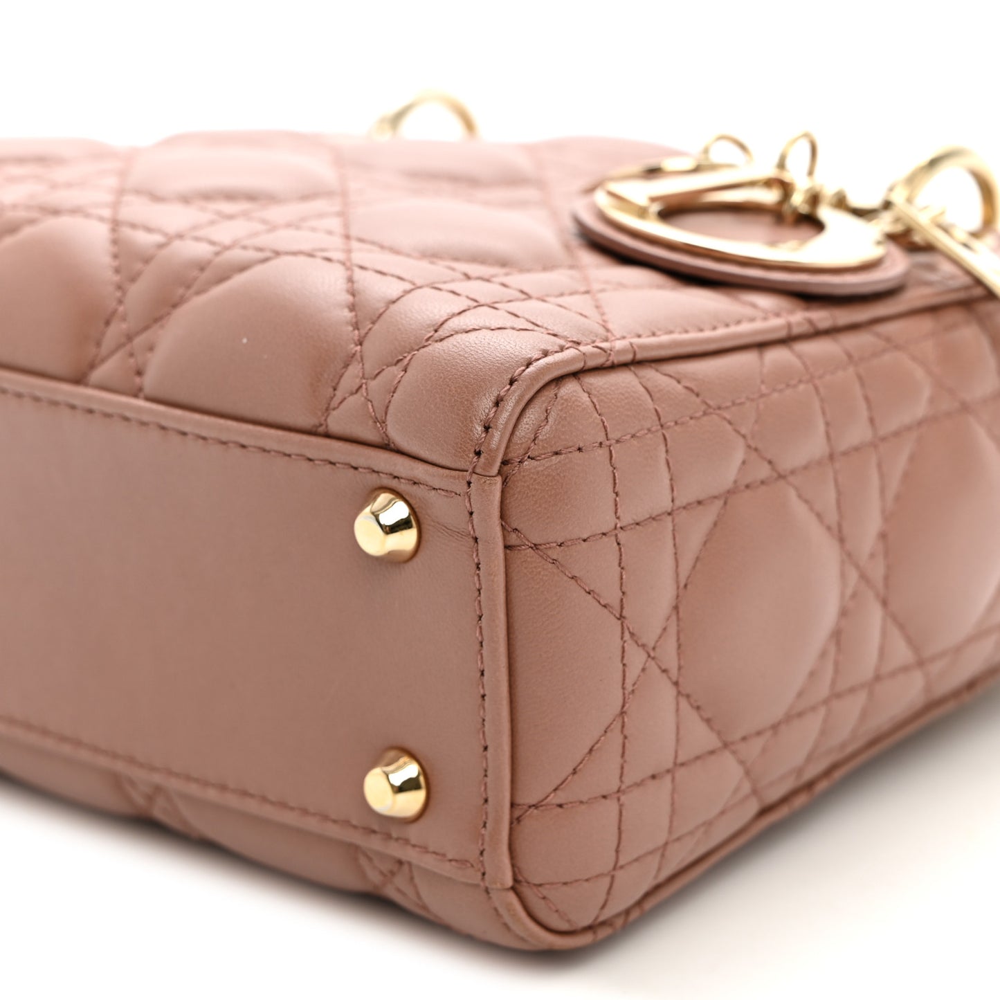 Lambskin Cannage Mini Lady Dior Fard