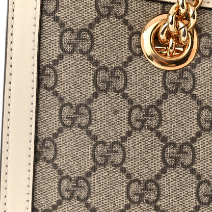 Gucci GG Supreme Monogram Medium Padlock Tote White 12 of 12