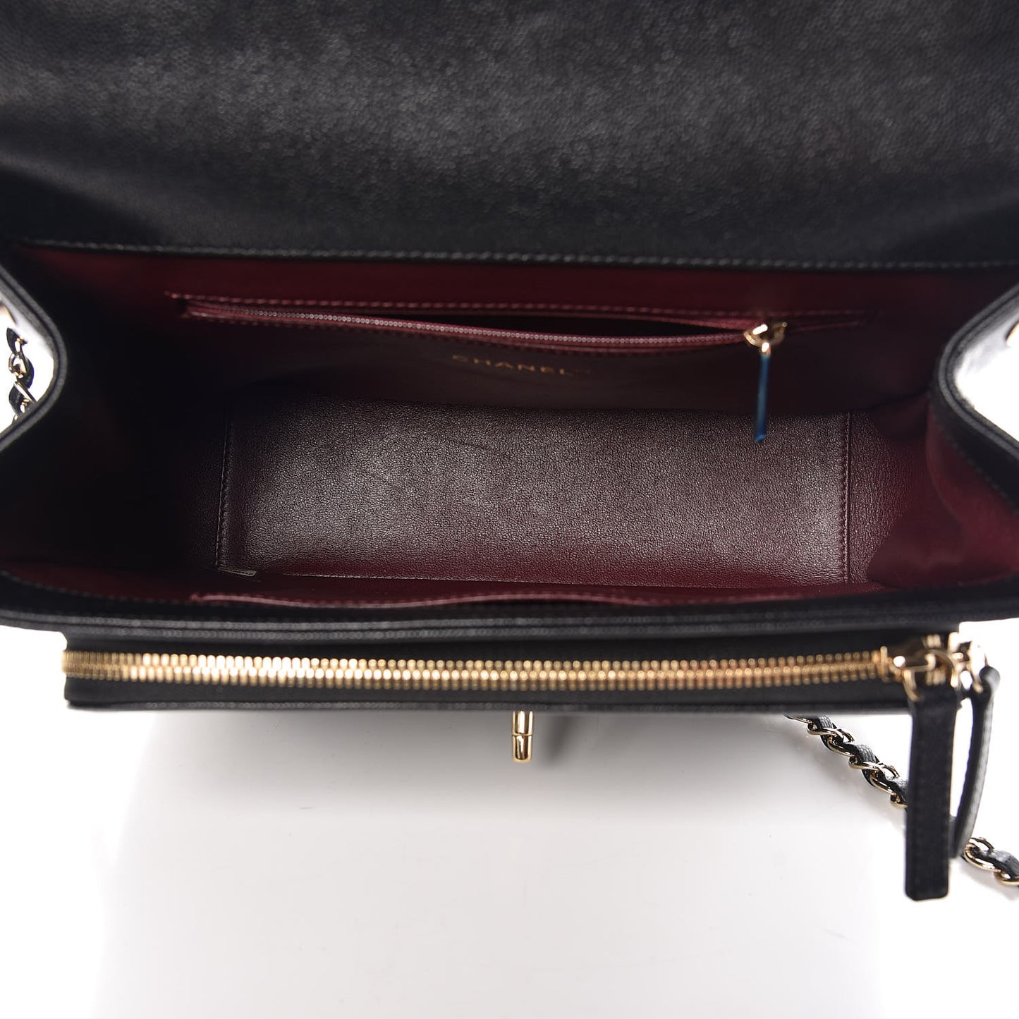 Caviar Quilted Large Business Affinity Flap Black