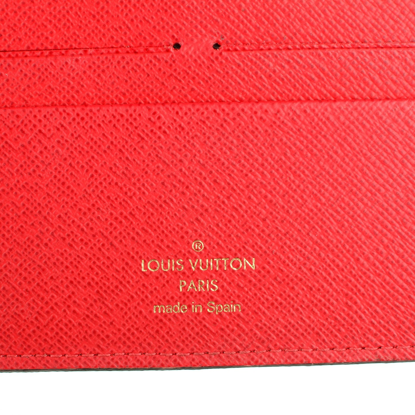 Damier Ebene Insolite Wallet Red