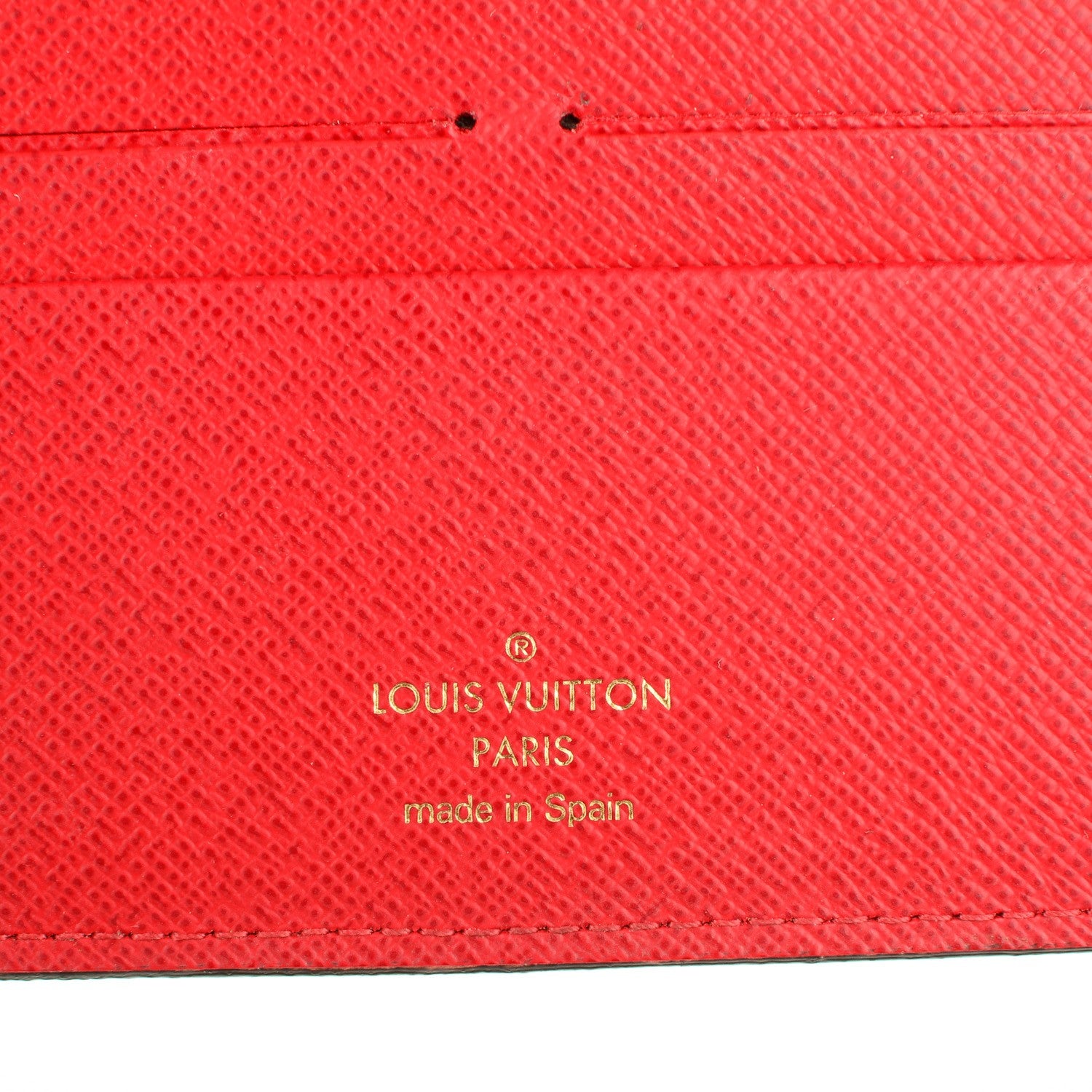 Louis Vuitton Damier Ebene Insolite Wallet Red 6 of 7