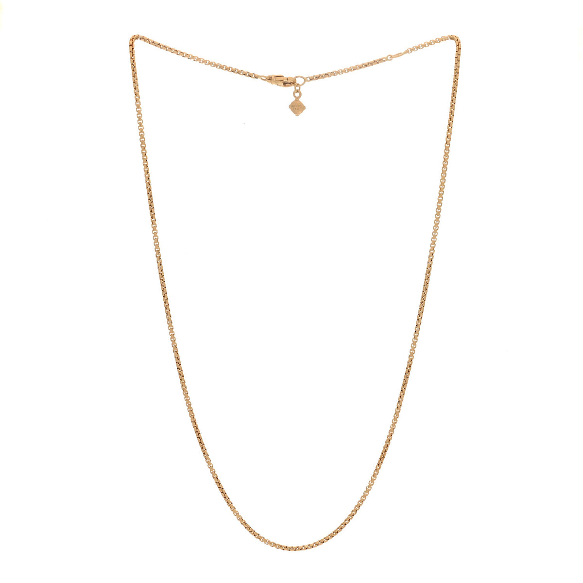 David Yurman 18K Yellow Gold 1.7mm Box Chain Necklace 18" 3 of 5