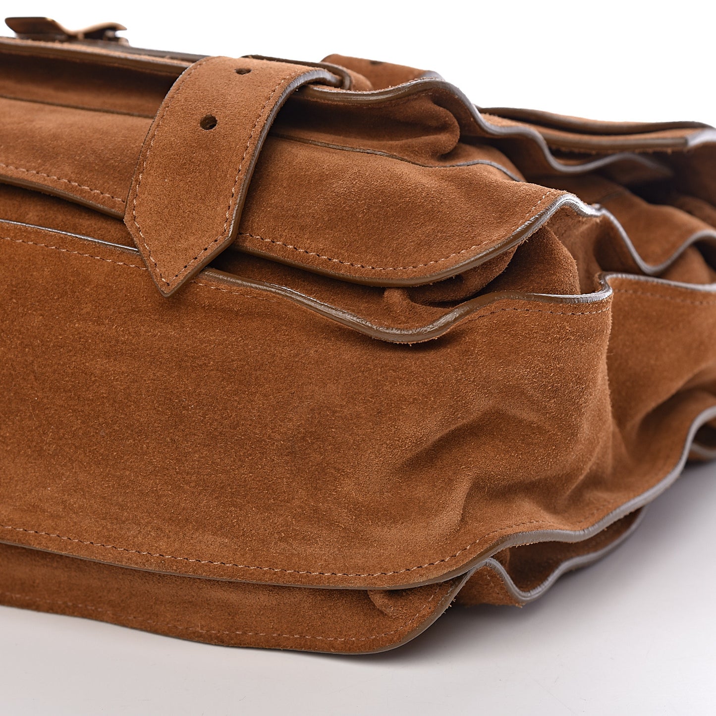 Suede Medium PS1 Satchel Tobacco