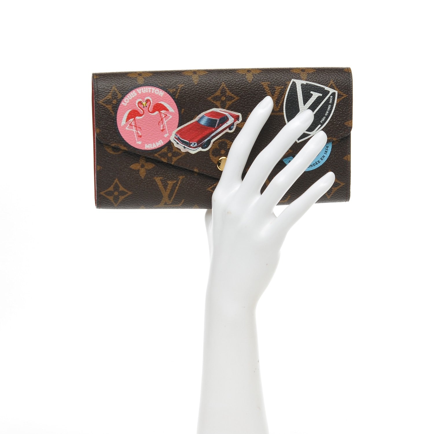 Louis Vuitton Monogram World Tour Sarah Wallet 2 of 6