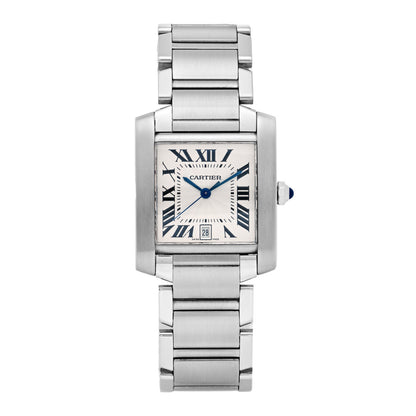 Cartier Stainless Steel 28mm Tank Francaise Automatic Watch 2 of 5
