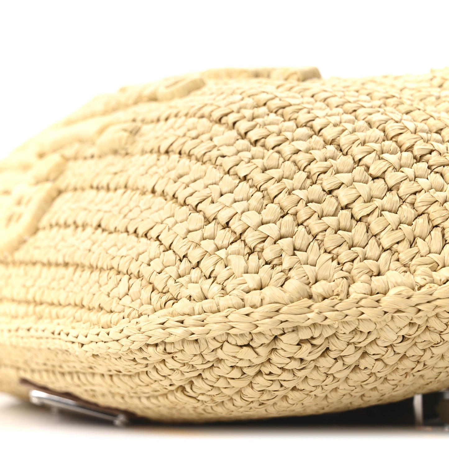 Yarn Raffia Effect Crochet Belt Bag Naturale