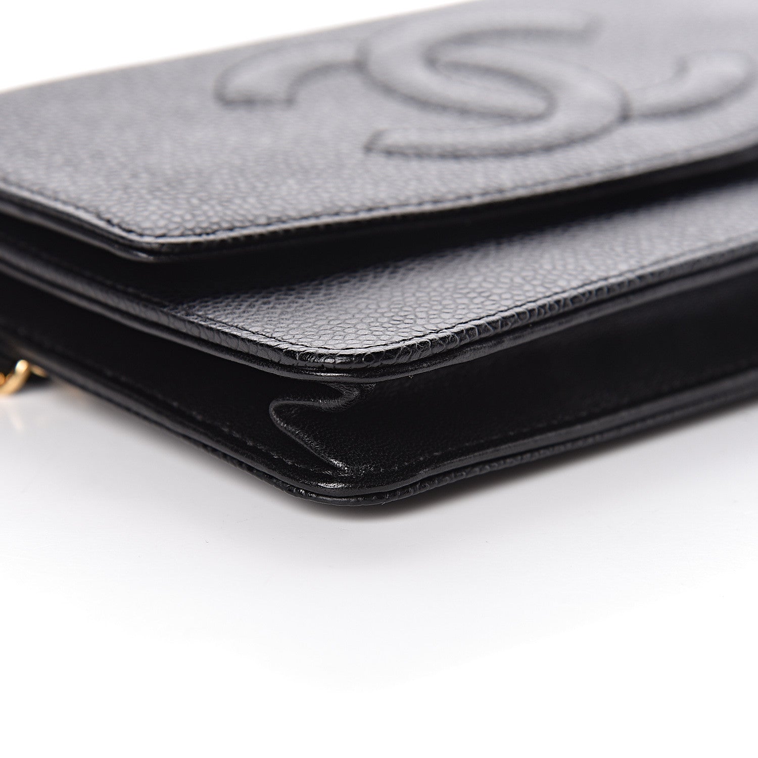 Chanel Caviar Timeless CC Wallet On Chain WOC Black 10 of 13