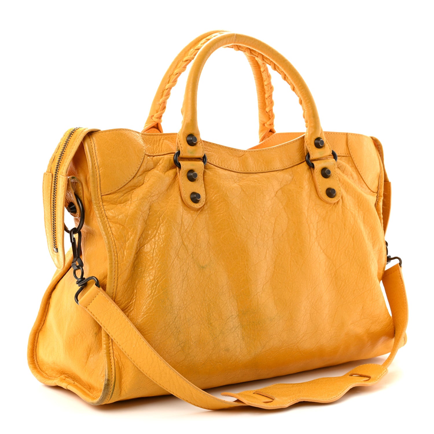 Balenciaga Agneau Classic Hardware City Jaune Moutarde 4 of 11