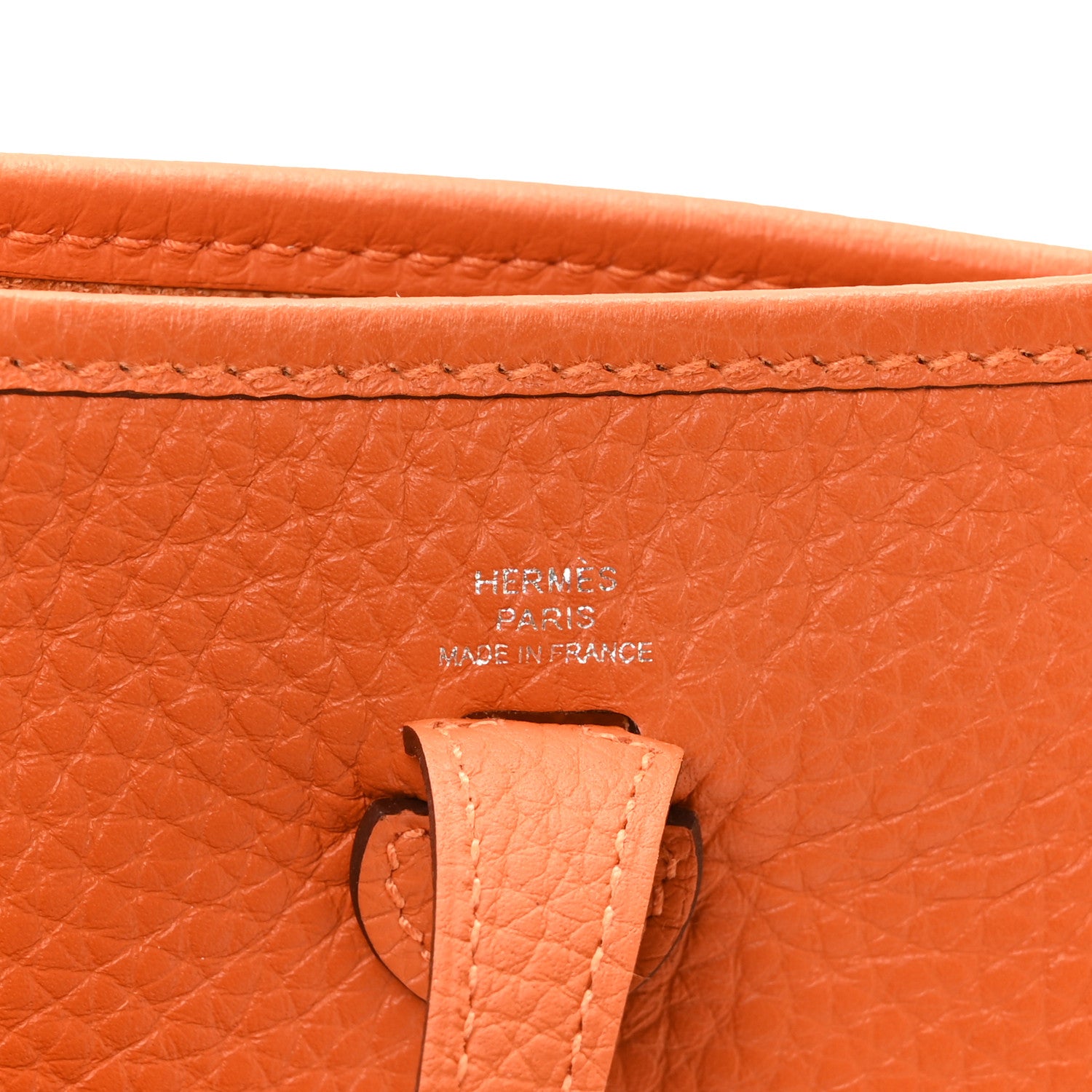 Hermes Taurillon Clemence Evelyne TPM Orange 6 of 11