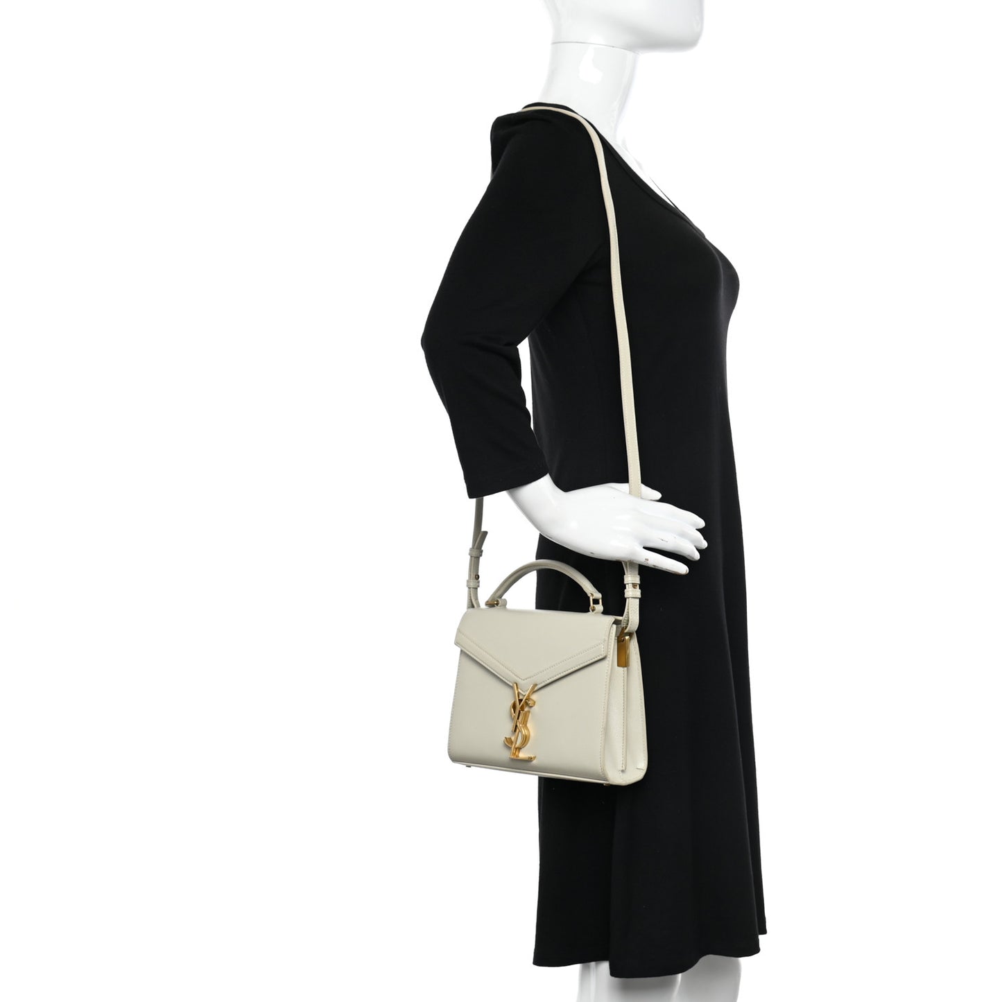 Grain de Poudre Mini Classic Monogram Cassandra Top Handle Vintage White