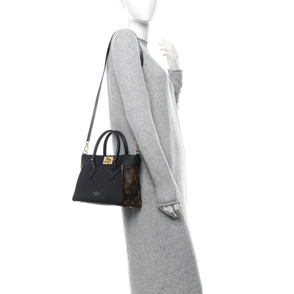 Louis Vuitton Calfskin Monogram On My Side PM Black 2 of 9