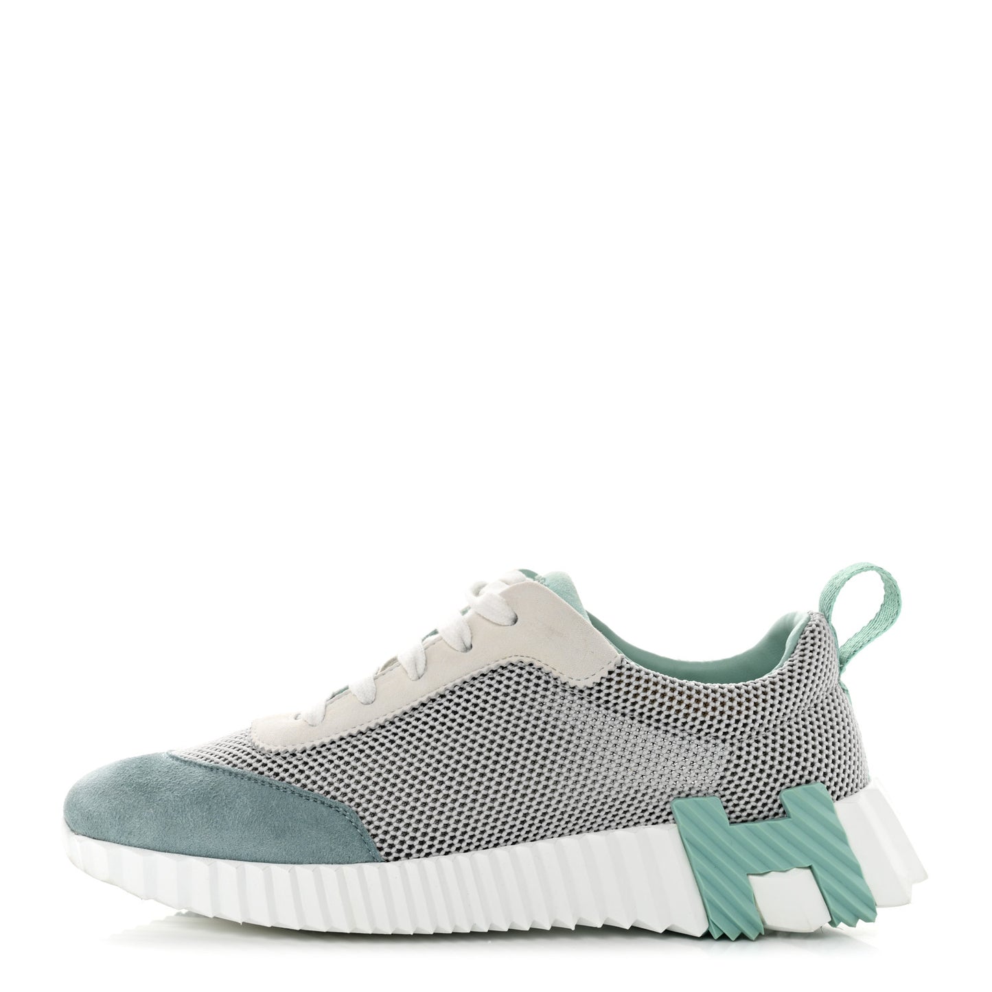 Air Mesh Suede Goatskin Bouncing Sneakers 37 Vert D'Eau