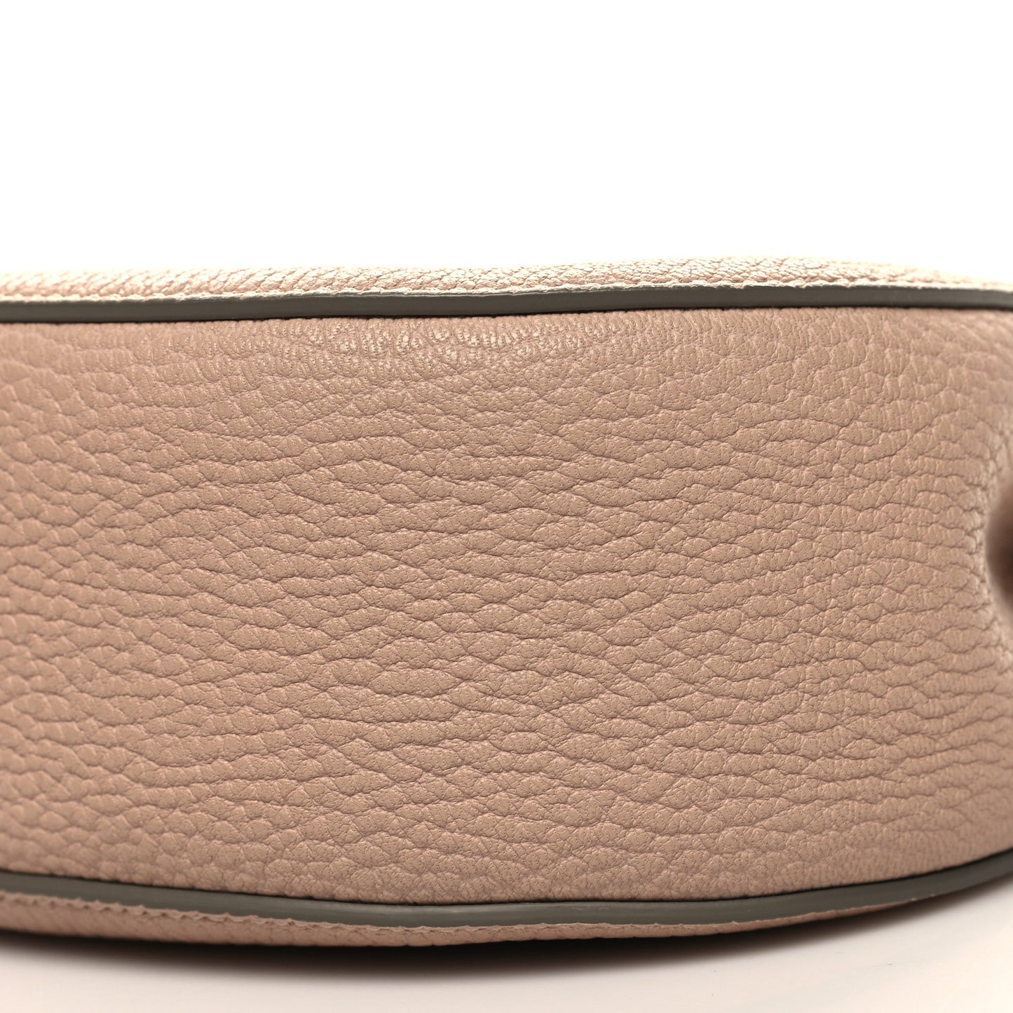 Grained Lambskin Medium Drew Shoulder Bag Cement Pink