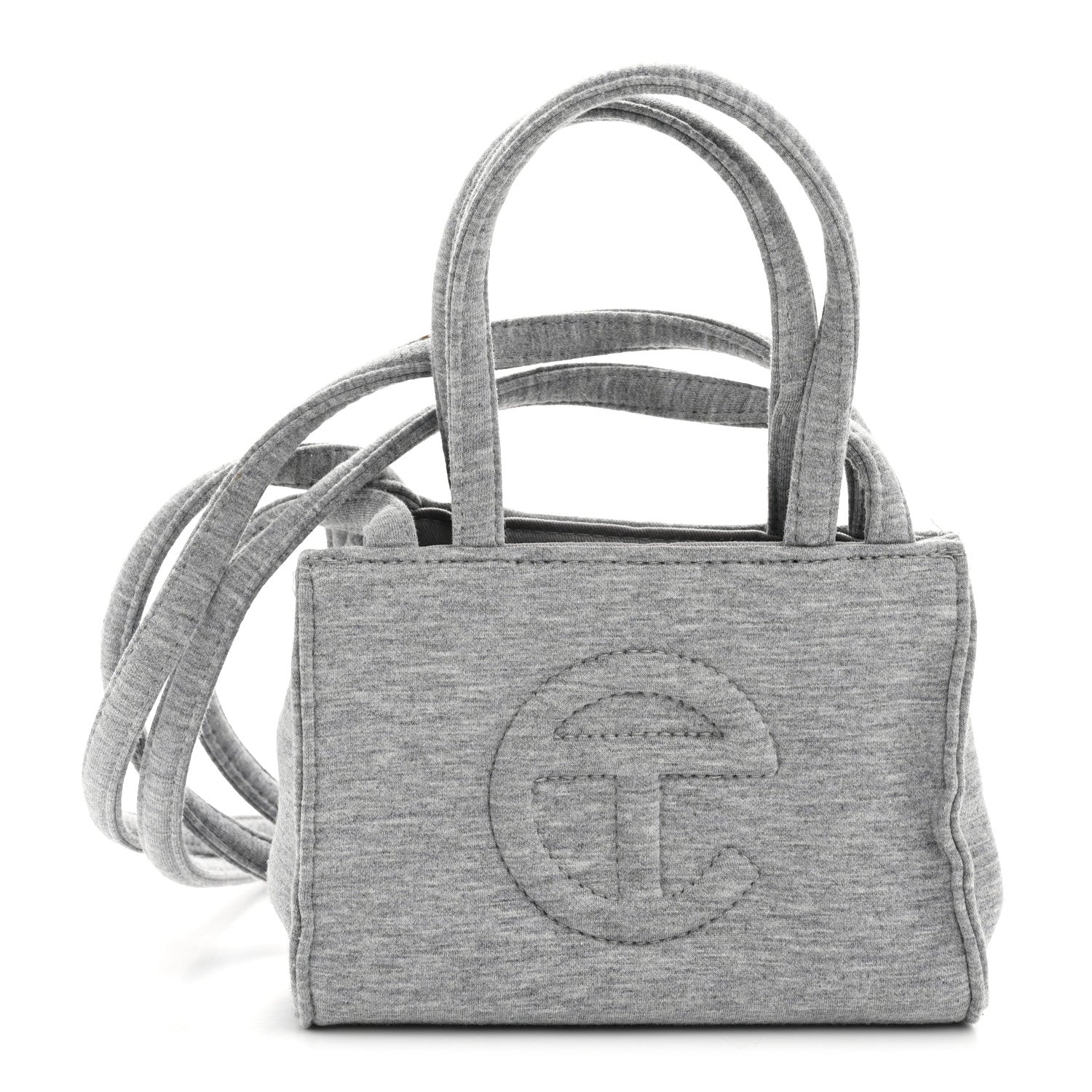 Telfar X UGG Fleece Small Shopping Bag Heather Grey 2 of 37