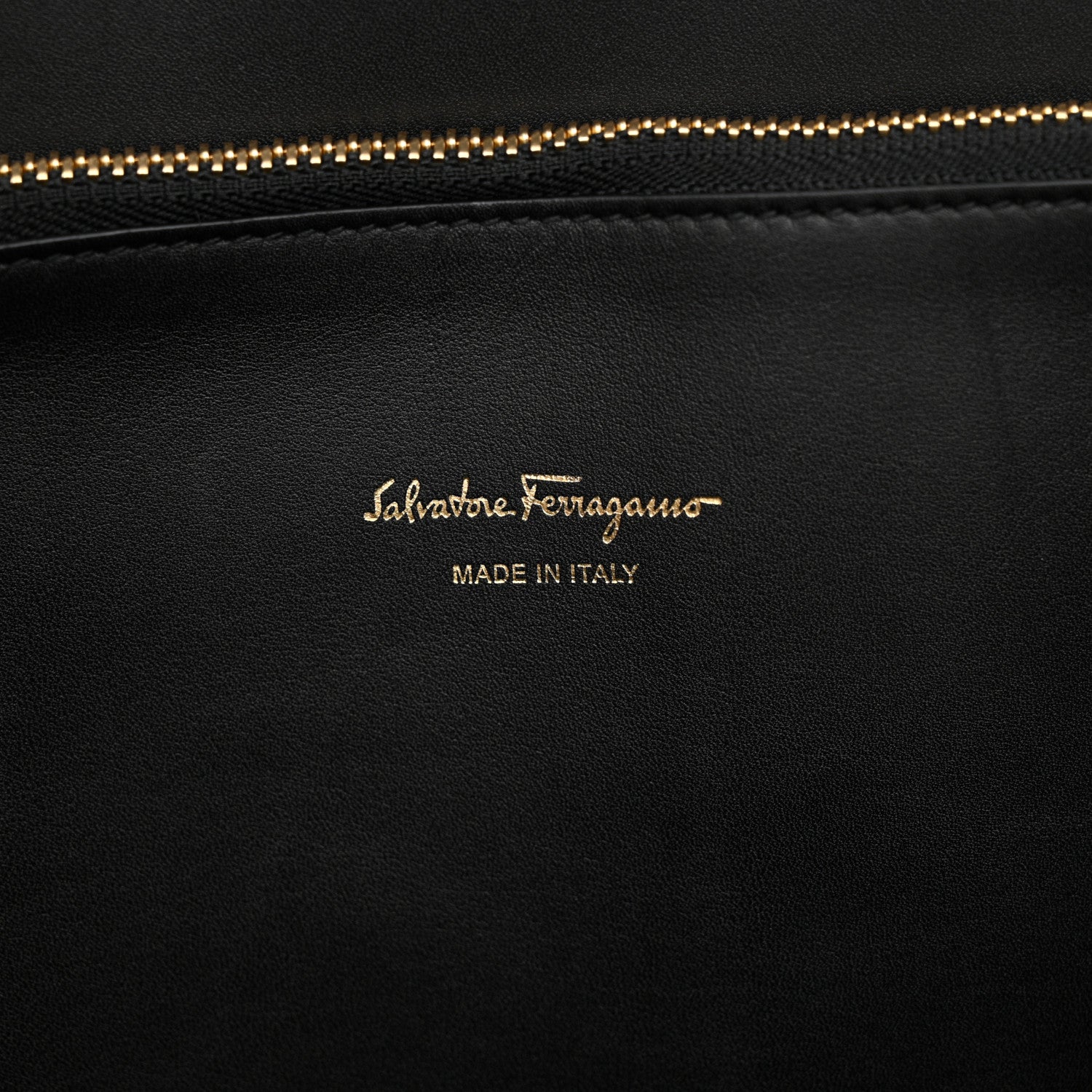 Salvatore Ferragamo Calfskin Woven Large Studio Top Handle Bag Tan Black 6 of 12