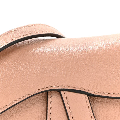 Christian Dior Goatskin Micro Saddle Bag Rose Des Vent 7 of 9