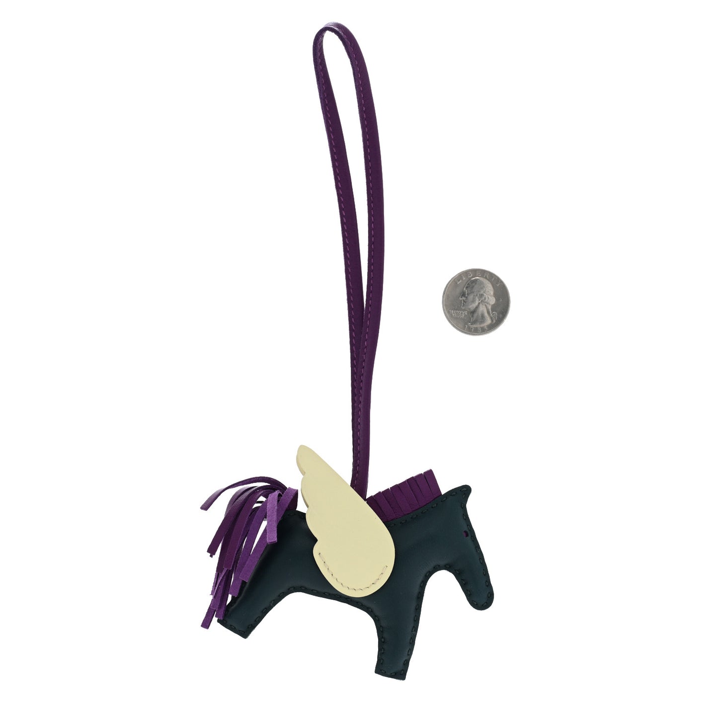 Milo Lambskin Grigri Rodeo Pegase Horse Bag Charm PM Vert Cypress Violet Jaune Milton