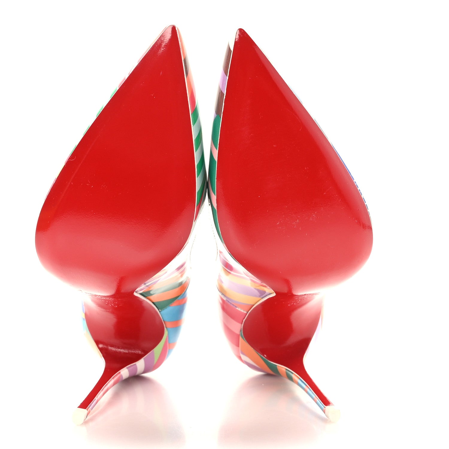 Christian Louboutin Patent Striped Grand Bain Swimming Pool So Kate120 Pumps 36 Multicolor 5 of 7