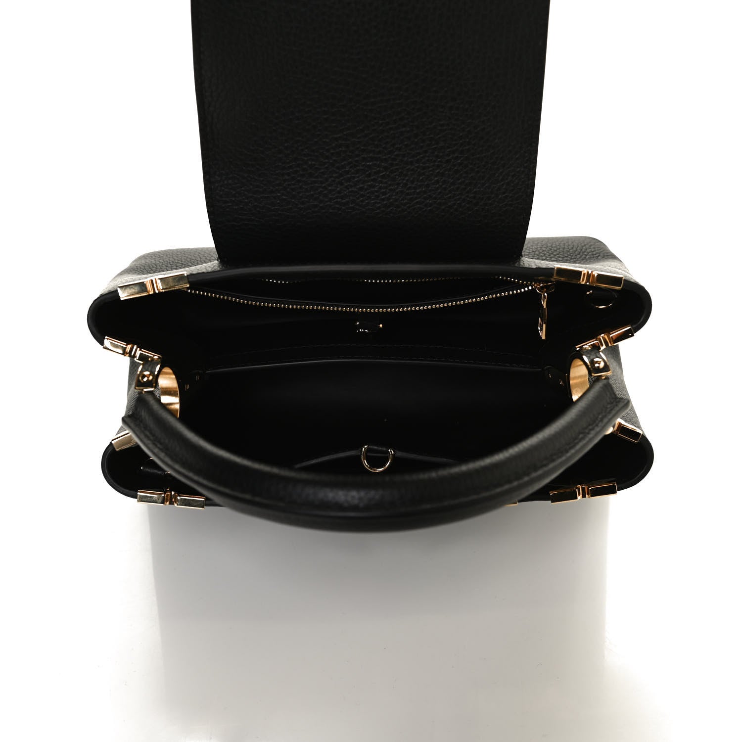 Louis Vuitton Taurillon Embellished Flower Crown Capucines PM Black 5 of 12
