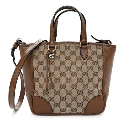 Gucci Monogram Small Bree Tote Beige Tabacco 1 of 10
