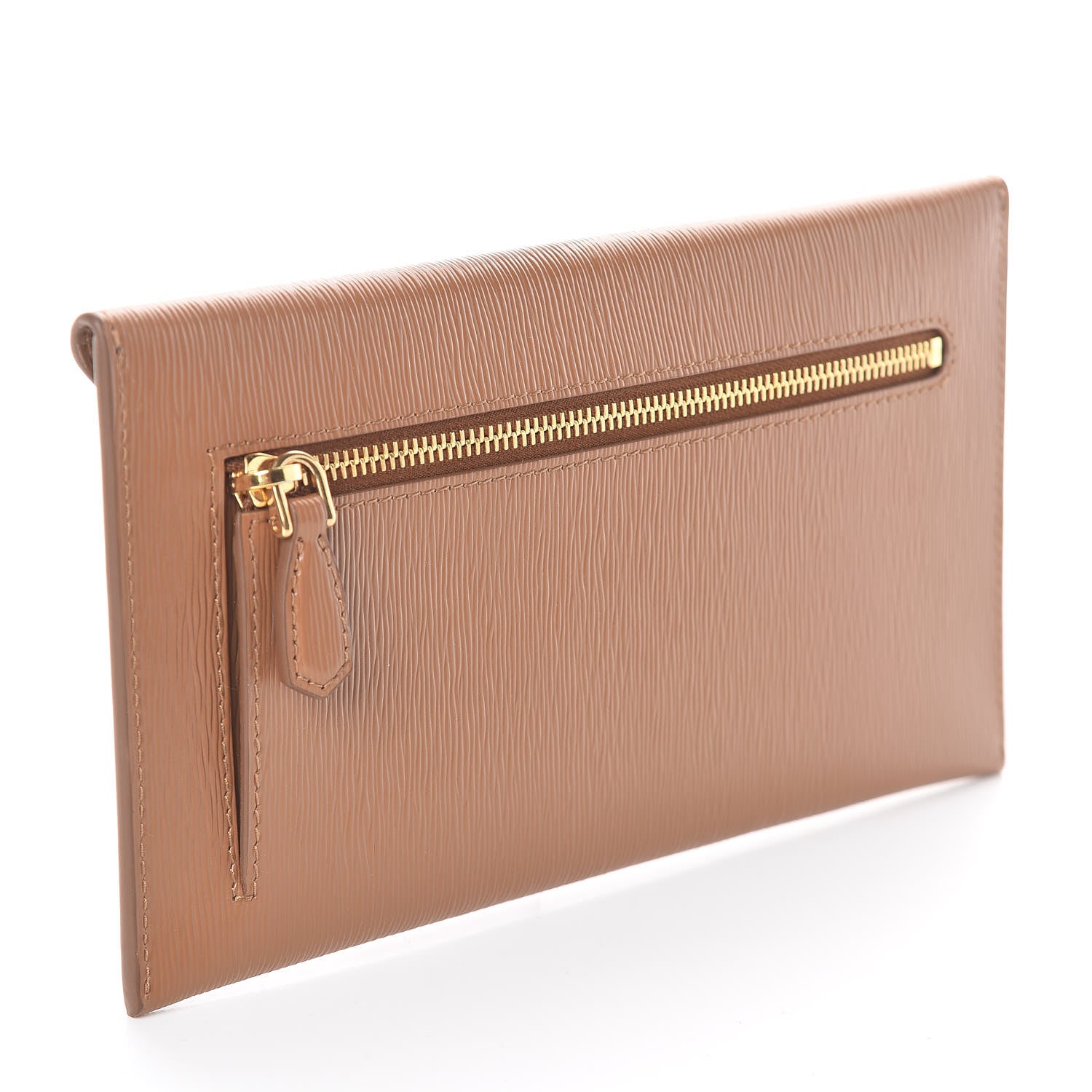 Prada Vitello Move Envelope Wallet Caramel 3 of 7