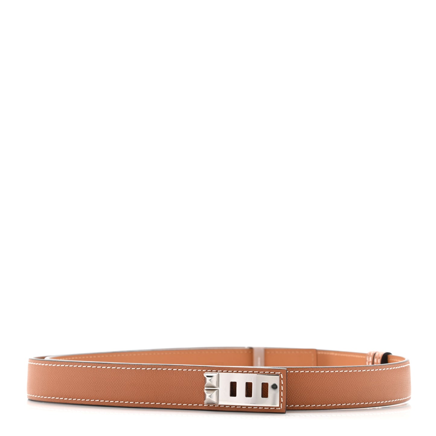 Epsom Swift 24mm Collier De Chien CDC Belt 85 Gold