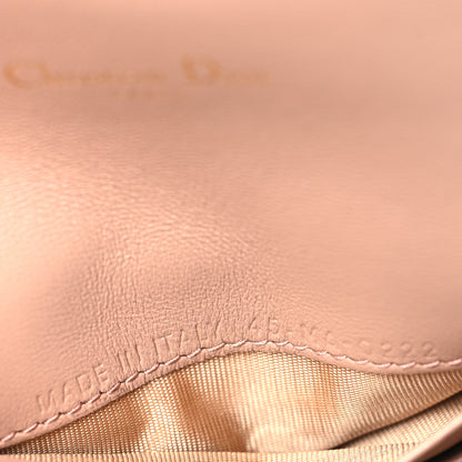 Christian Dior Grained Calfskin Saddle Card Holder Blush 7 of 10