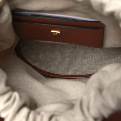 Salvatore Ferragamo Calfskin Cage Bag Brown 5 of 10