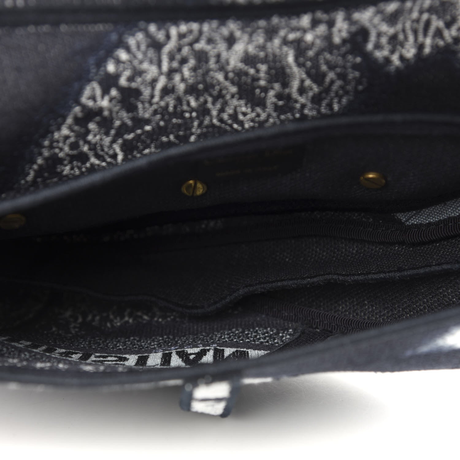 Christian Dior Canvas Tie Dye Saddle Bag Blue Multicolor 5 of 10