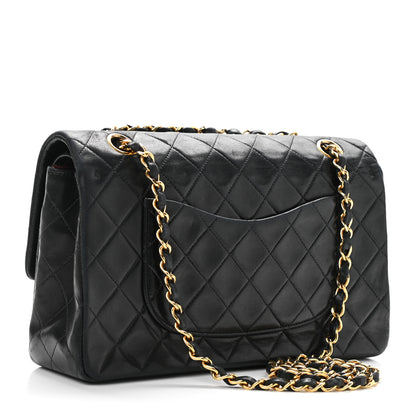 Chanel Lambskin Quilted Medium Double Flap Black 4 of 14