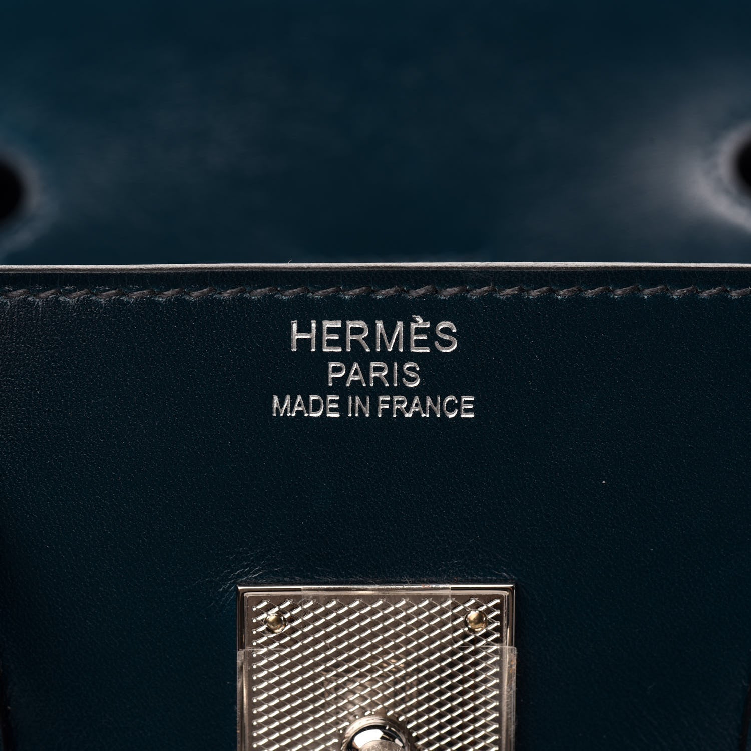 close up product image of hermes Guilloche hardware FASHIONPHILE