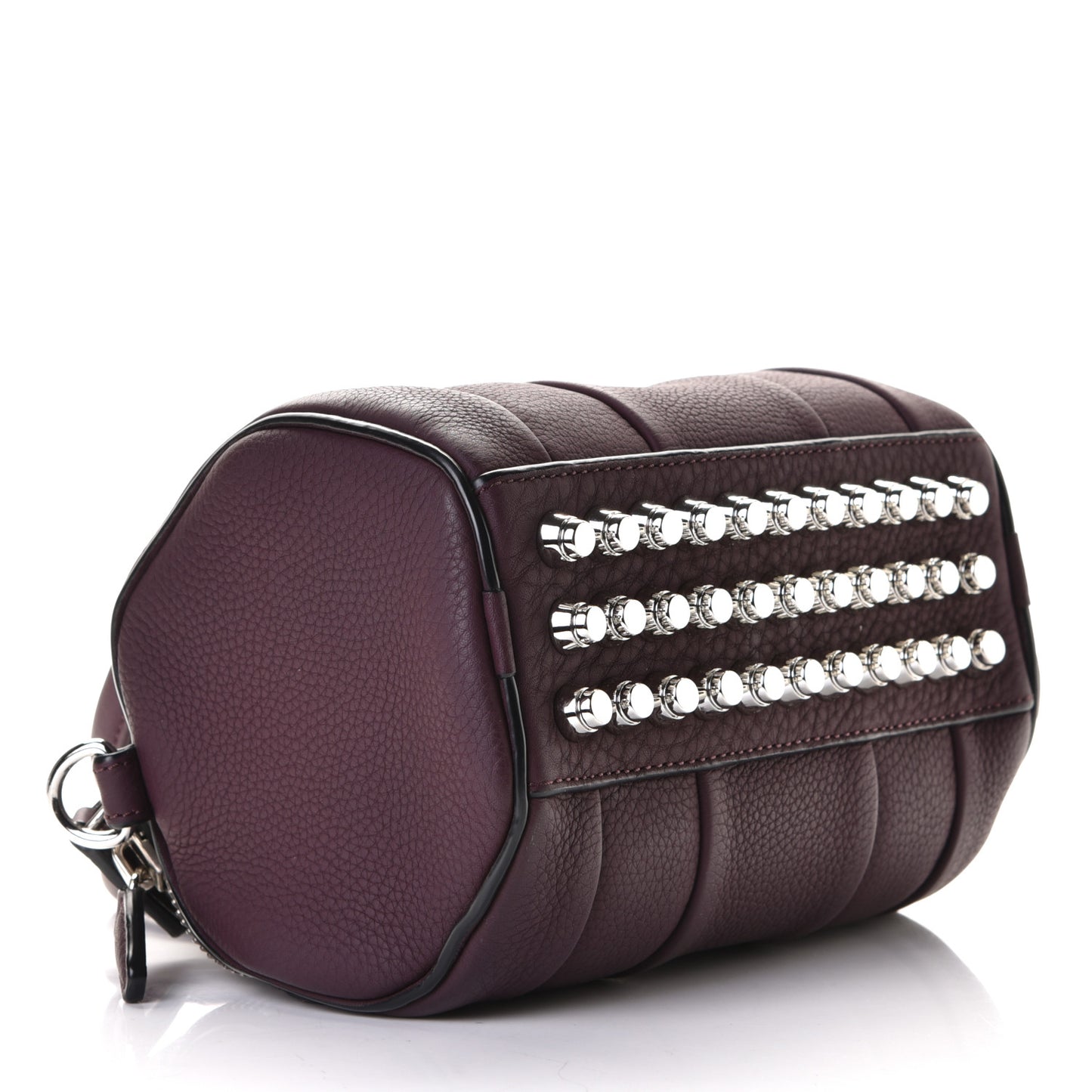 Pebbled Calfskin Mini Rockie Matte Oxblood