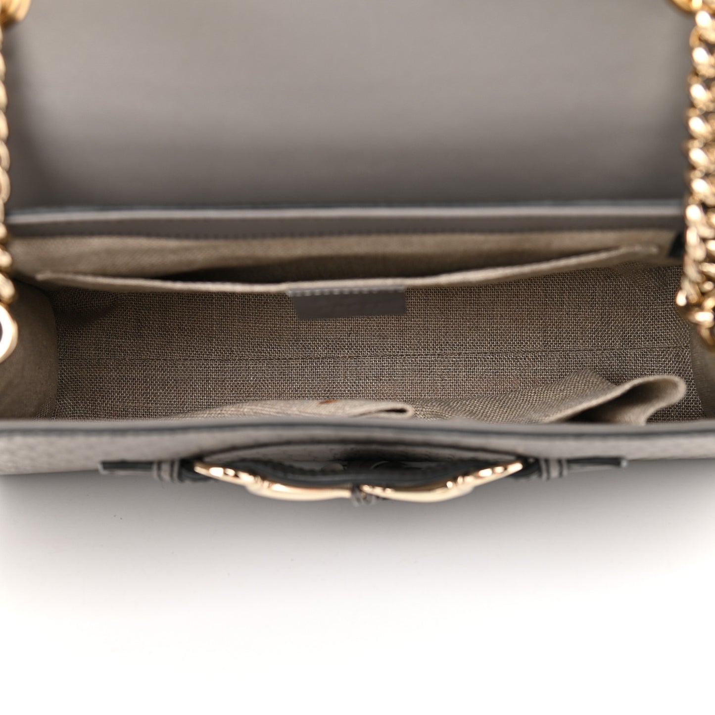 Soft Microguccissima Medium Emily Chain Shoulder Bag Loess