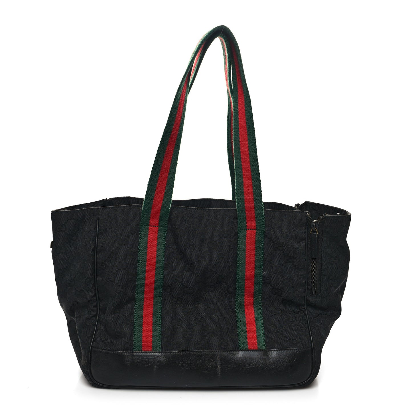 Monogram Web Dog Carrier Black