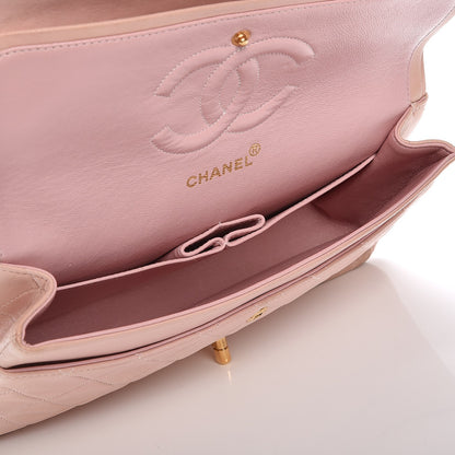Chanel Lambskin Quilted Medium Double Flap Light Pink 4 of 17