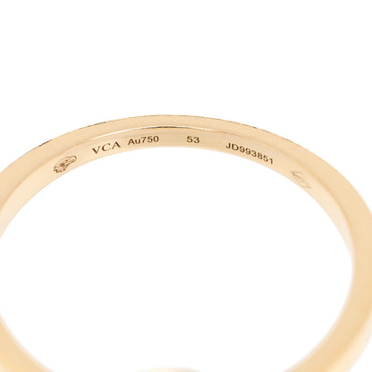 Van Cleef & Arpels 18K Yellow Gold Diamond Small Frivole Ring 53 6.5 5 of 6