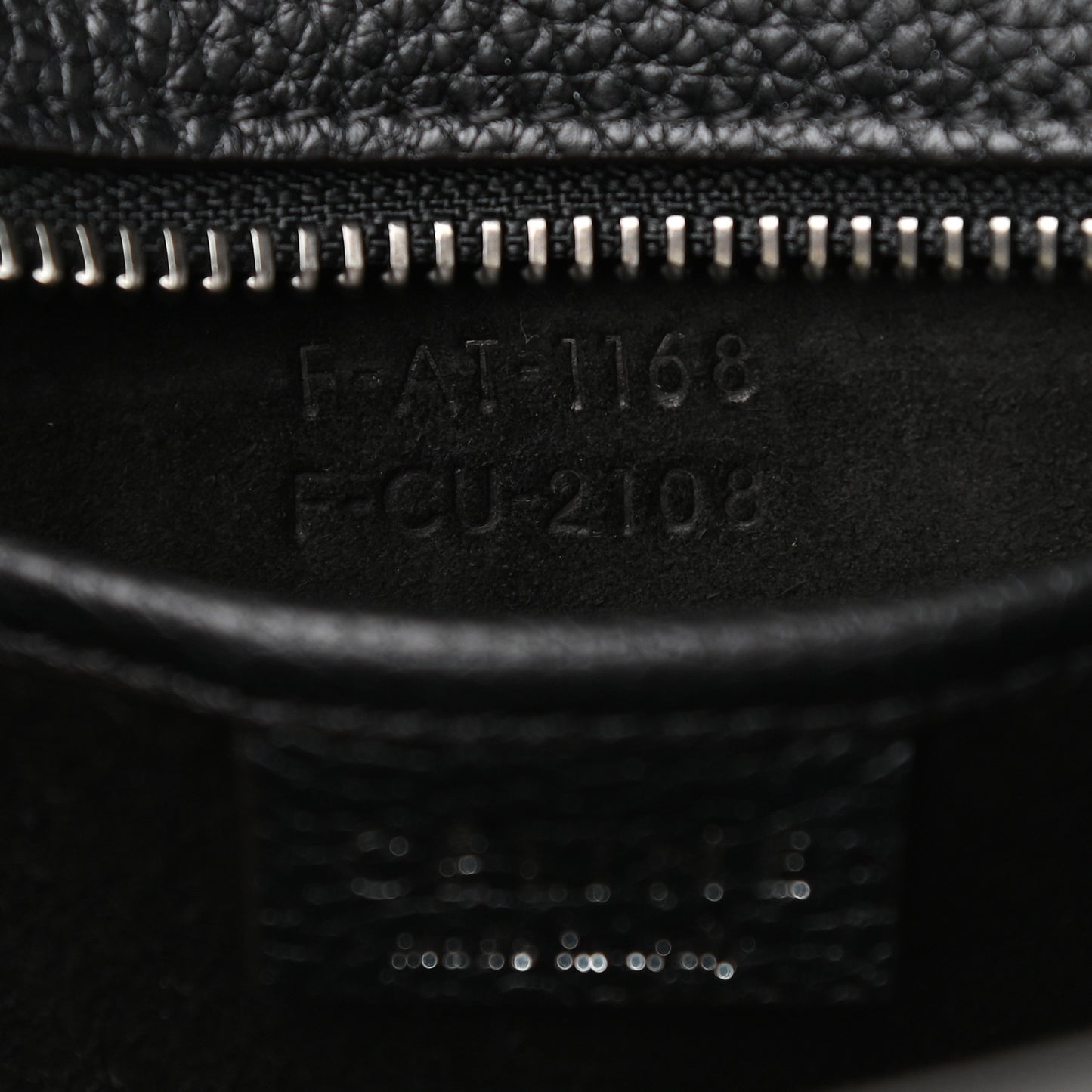 Drummed Calfskin Nano Luggage Black