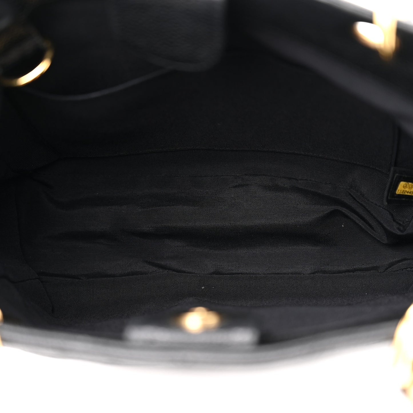 Caviar Quilted Petit Shopping Tote PST Black