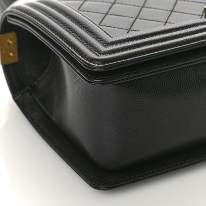 Chanel Caviar Quilted Medium Boy Flap Black 8 of 9
