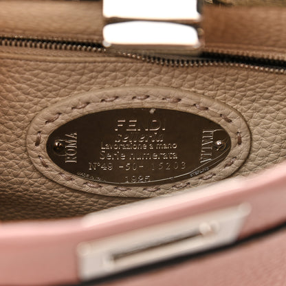 Fendi Cuoio Romano Selleria Bi-Color Mini Peekaboo Iconic Satchel English Rose Camelia 5 of 7