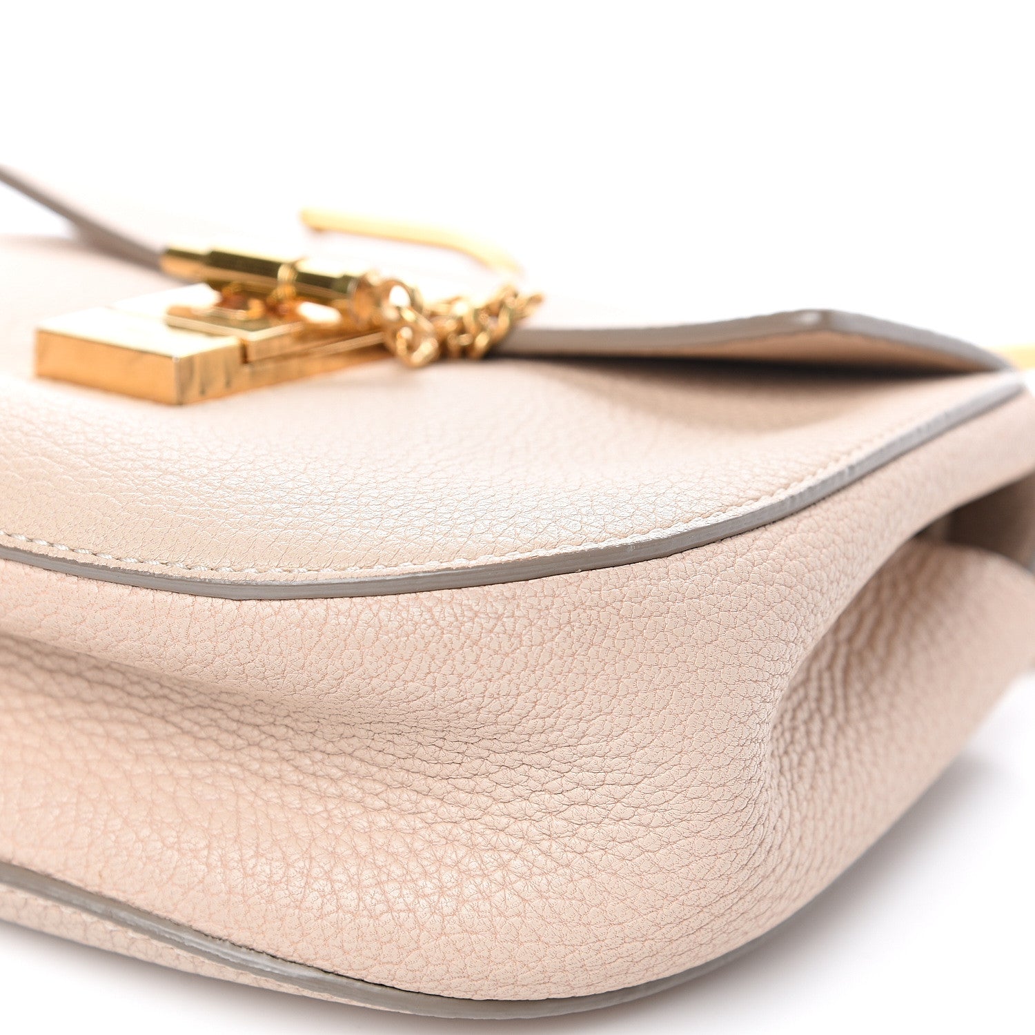 Chloe Grained Lambskin Mini Drew Shoulder Bag Biscotti Beige 10 of 13