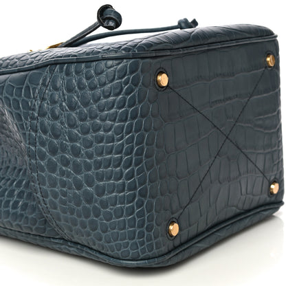 Mulberry Crocodile Embossed Hampstead Dark Stone 9 of 10
