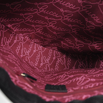 Gucci Nylon Monogram Half Moon Hobo Black 6 of 9