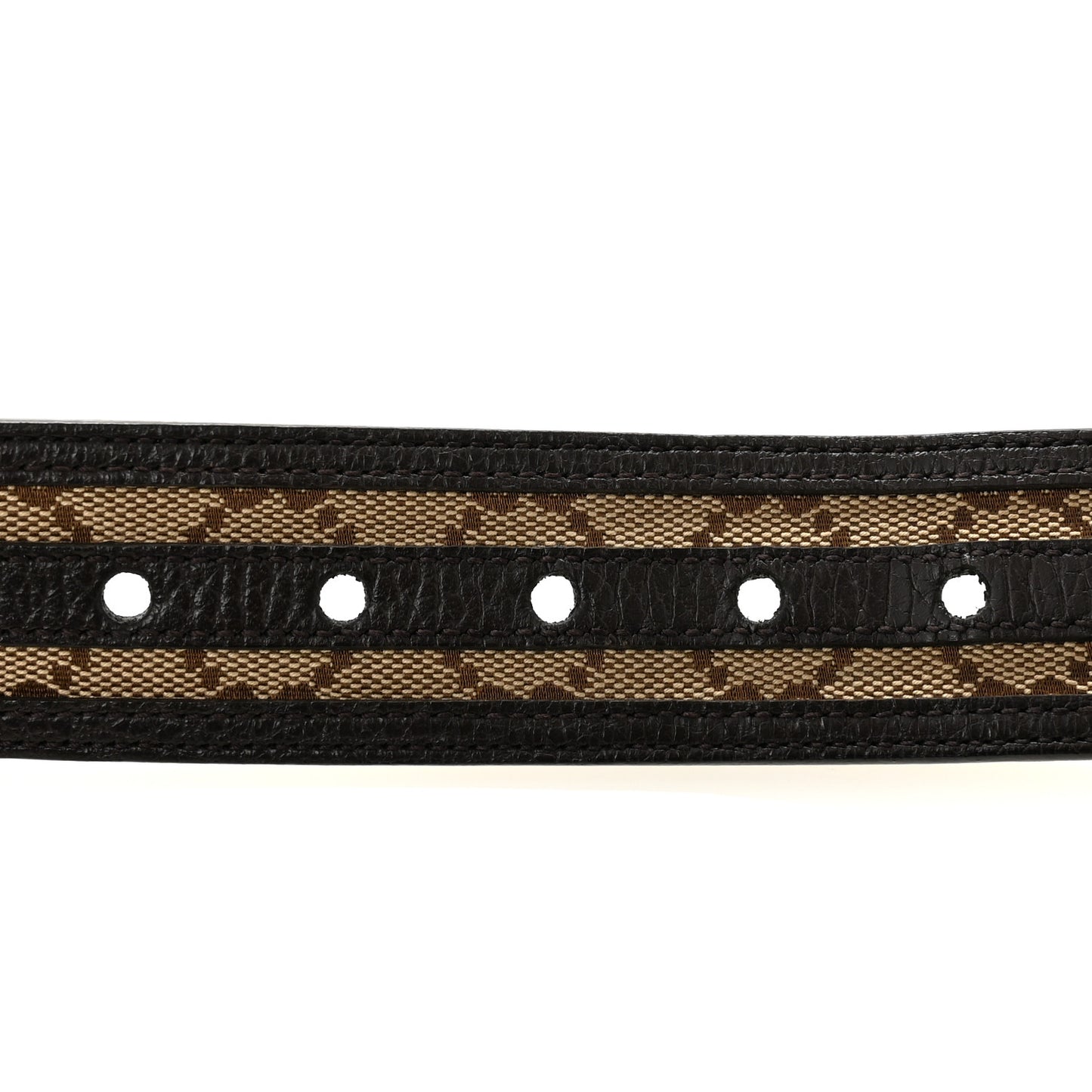 Monogram Dollar Calfskin 40mm Belt 80 32 Beige Ebony Testa Di Moro