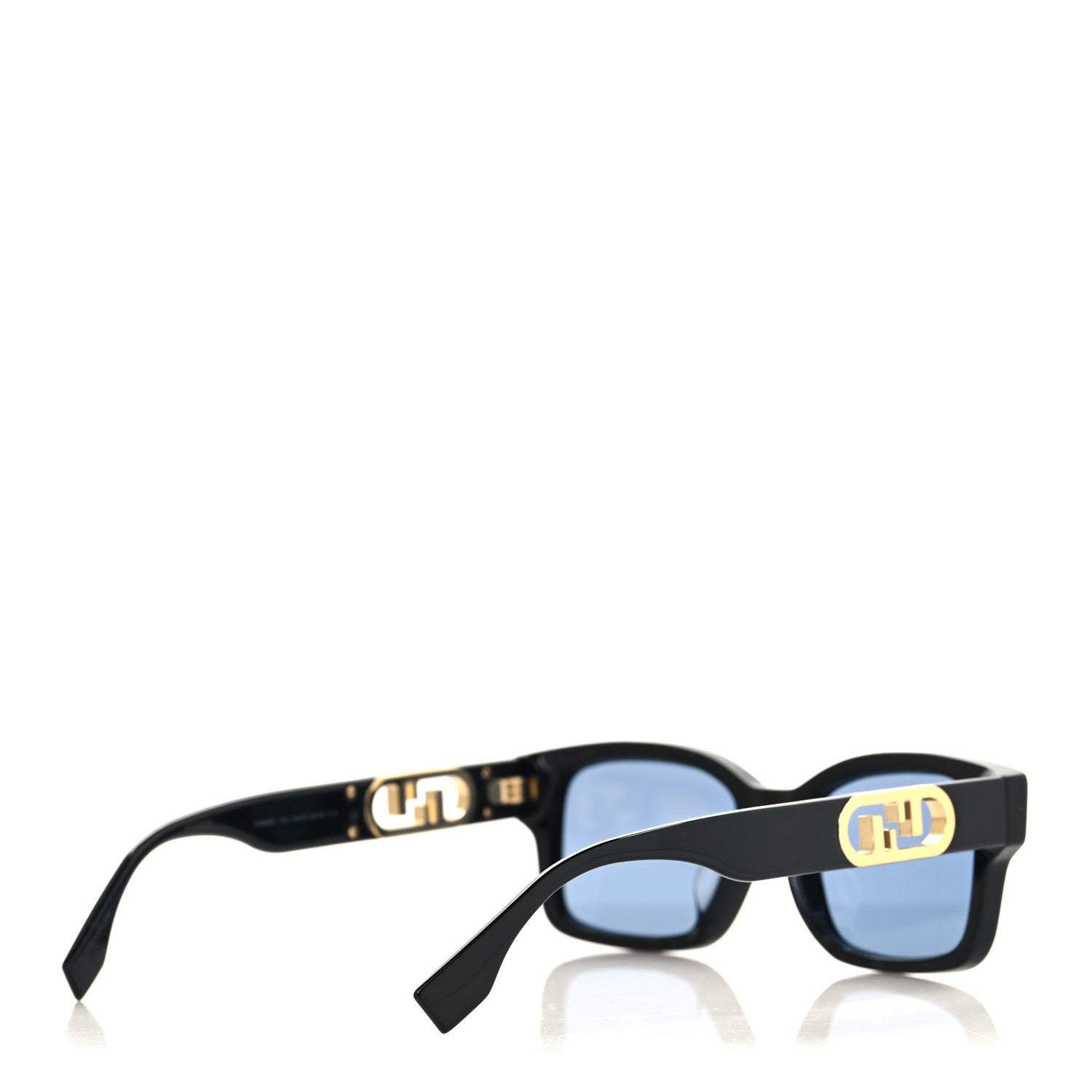 Fendi Acetate O'Lock Square Sunglasses FE40050F Black 4 of 7