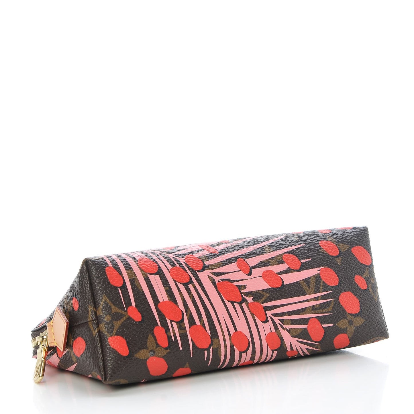 Monogram Jungle Dots Cosmetic Pouch Sugar Pink Poppy