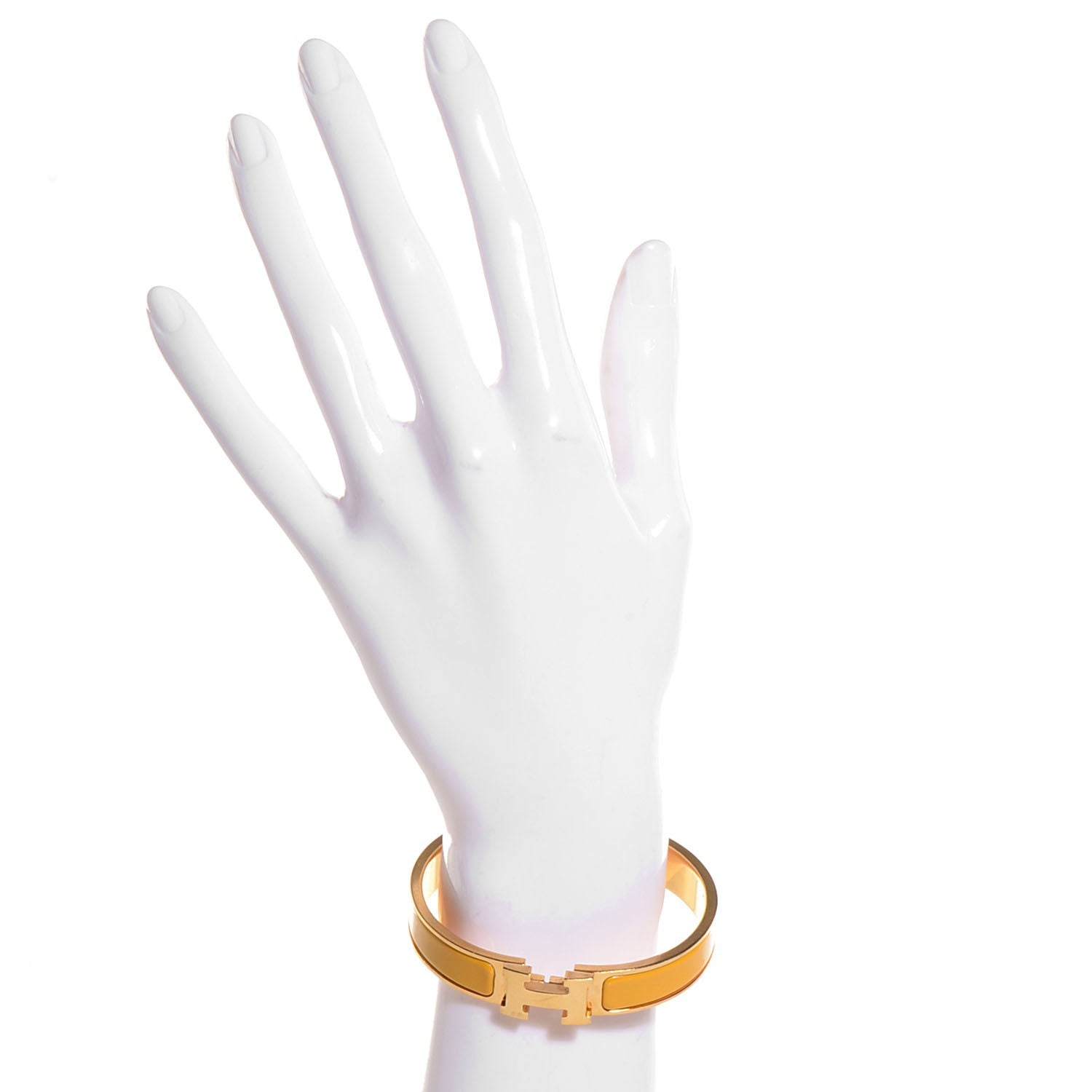 Hermes Enamel Narrow H Bracelet PM 2 of 5