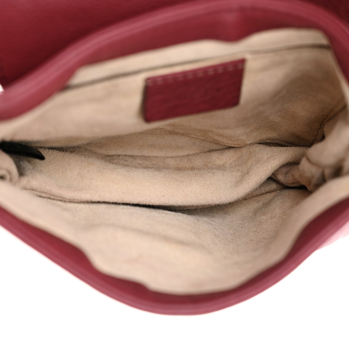 Pebbled Calfskin Small 1973 Chain Shoulder Bag Red