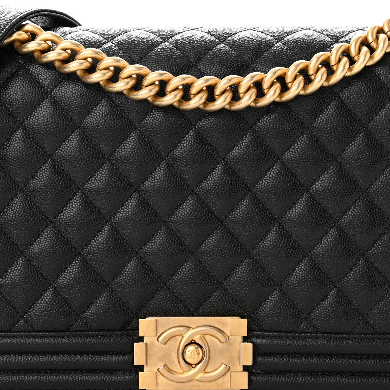 Chanel Caviar Quilted New Medium Boy Flap Black 7 of 9